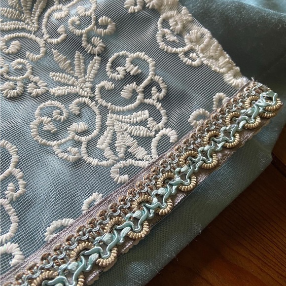 NWT Alte Liebe Oktoberfest Bavarian Dirndl Dress German Silver Blue Size 8 - Picture 3 of 16